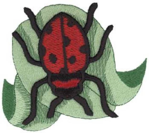 Picture of 3D Ladybug Machine Embroidery Design