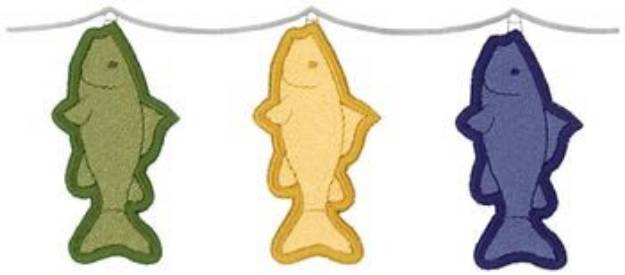 Picture of 3D Fish Stringer Machine Embroidery Design