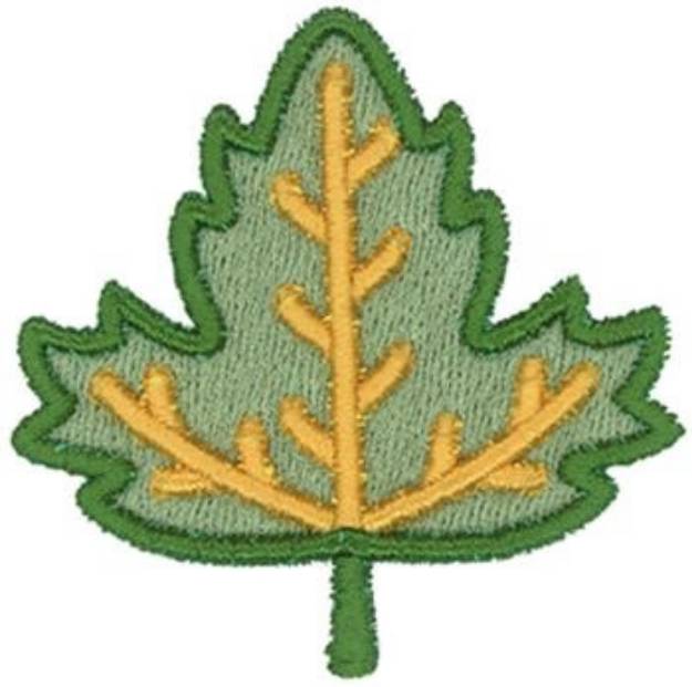 Picture of 3D Maple Leaf Machine Embroidery Design