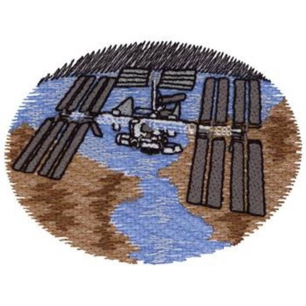 Picture of International Space Station Machine Embroidery Design