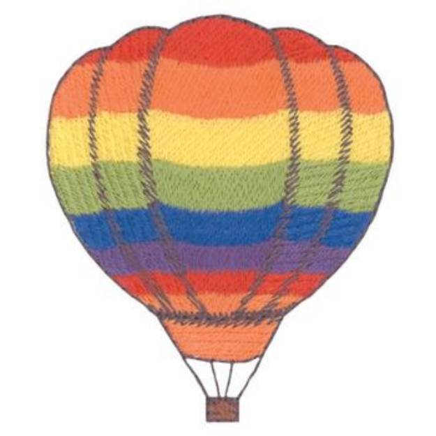 Picture of Hot Air Balloon Machine Embroidery Design