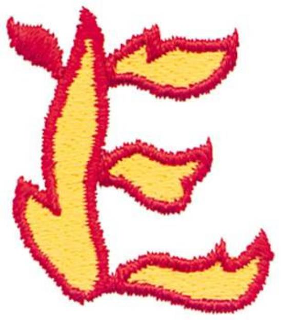 Picture of Flaming E Machine Embroidery Design