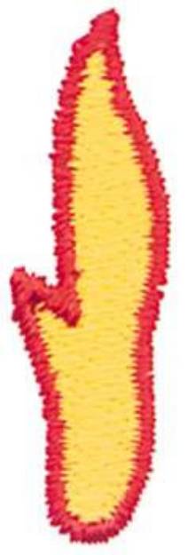 Picture of Flaming I Machine Embroidery Design