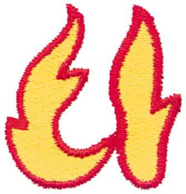 Picture of Flaming U Machine Embroidery Design