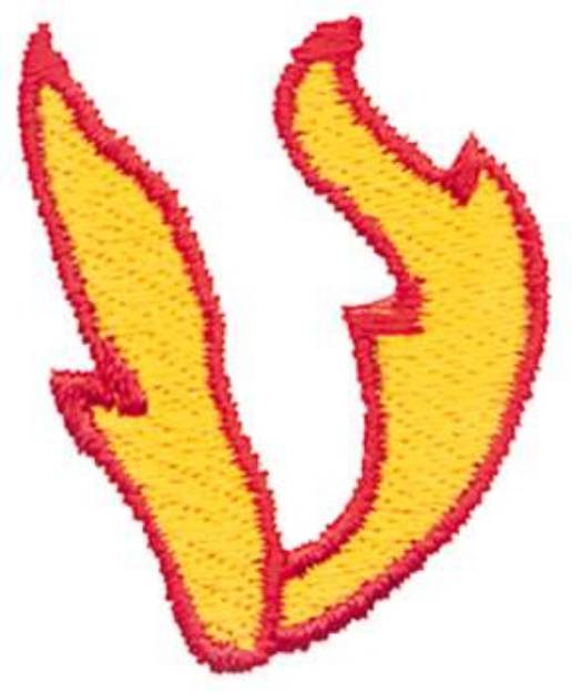 Picture of Flaming V Machine Embroidery Design