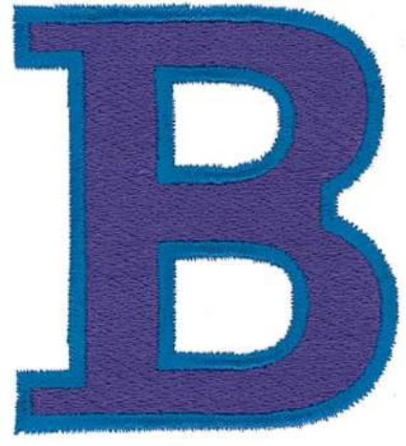 Picture of Capital B Outline Machine Embroidery Design