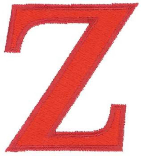 Picture of Zeta Symbol Outline Machine Embroidery Design