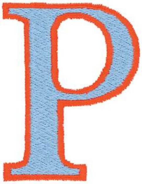 Picture of Rho Symbol Outline Machine Embroidery Design