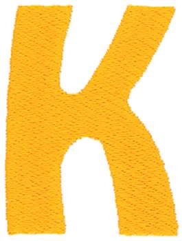 Childrens K Machine Embroidery Design
