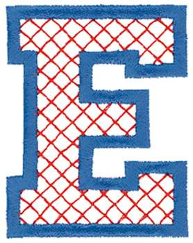 Cross-Stitch E Machine Embroidery Design