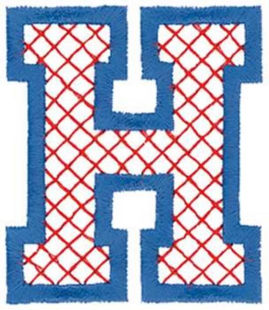 Picture of Cross-Stitch H Machine Embroidery Design