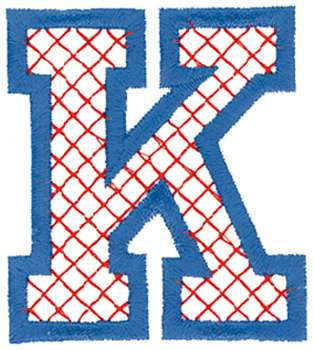 Cross-Stitch K Machine Embroidery Design