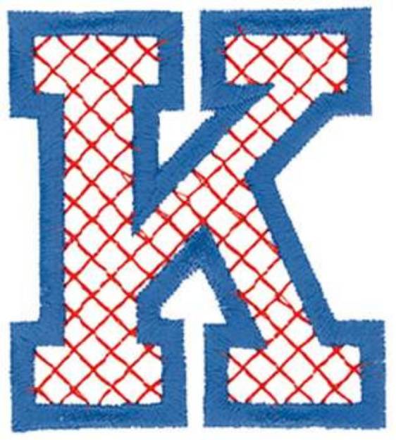 Picture of Cross-Stitch K Machine Embroidery Design