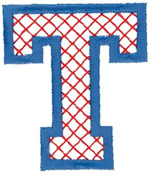 Cross-Stitch T Machine Embroidery Design