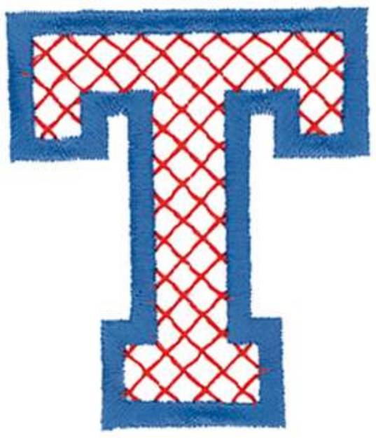 Picture of Cross-Stitch T Machine Embroidery Design