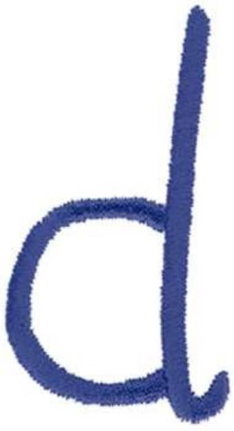 Picture of Kids Lowercase d Machine Embroidery Design