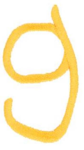 Picture of Kids Lowercase g Machine Embroidery Design
