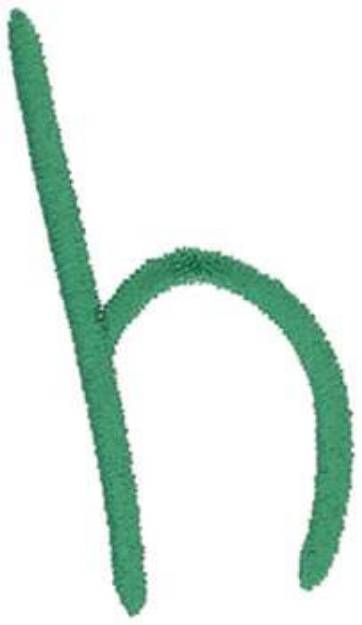 Picture of Kids Lowercase h Machine Embroidery Design