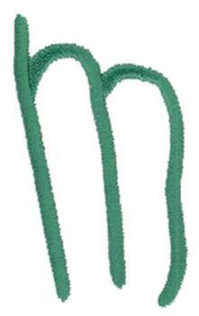 Picture of Kids Lowercase m Machine Embroidery Design