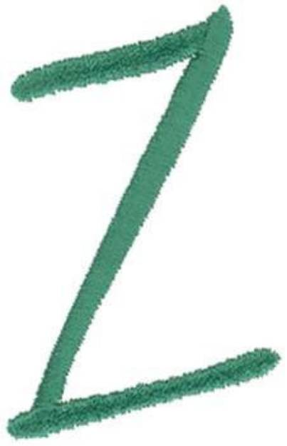 Picture of Kids Lowercase z Machine Embroidery Design