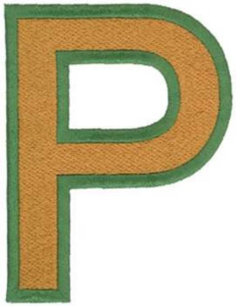 Picture of FIlled Rho Symbol Machine Embroidery Design