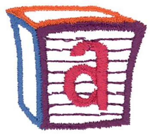 Picture of Letter block a Machine Embroidery Design