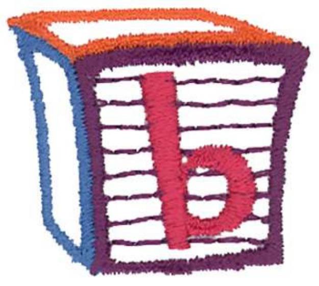 Picture of Letter Block b Machine Embroidery Design