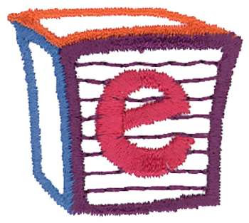 Letter Block e Machine Embroidery Design
