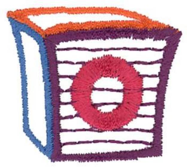 Picture of Letter Block o Machine Embroidery Design
