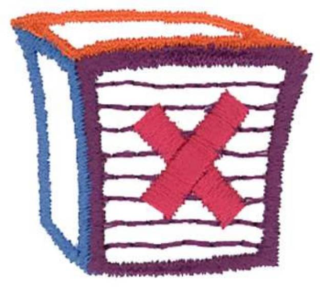 Picture of Letter Block x Machine Embroidery Design