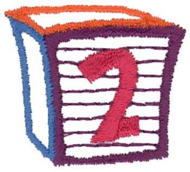 Picture of Number Block 2 Machine Embroidery Design