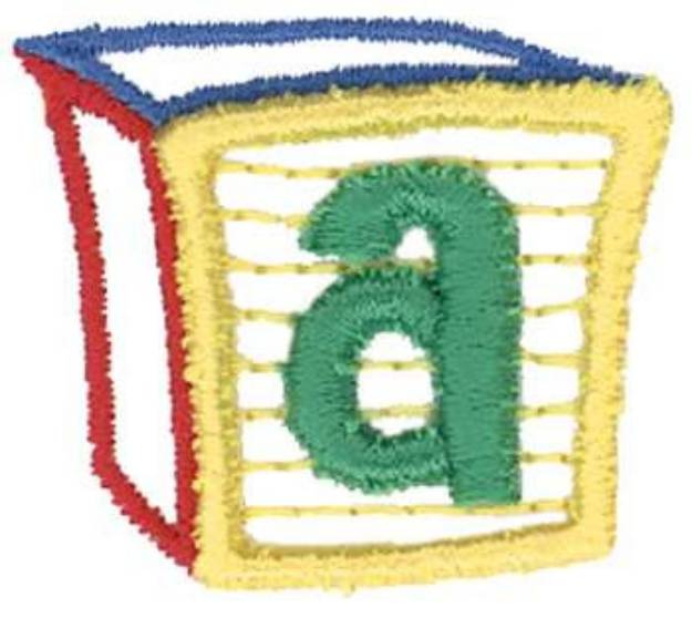 Picture of 3D Letter Block a Machine Embroidery Design