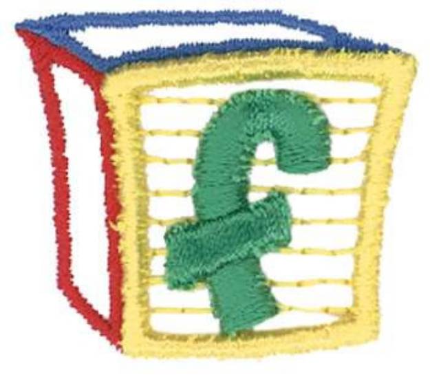 Picture of 3D Letter Block f Machine Embroidery Design