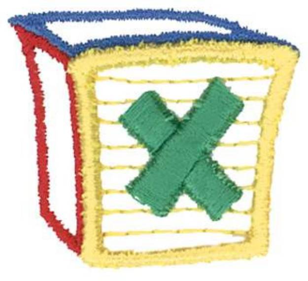Picture of 3D Letter Block x Machine Embroidery Design