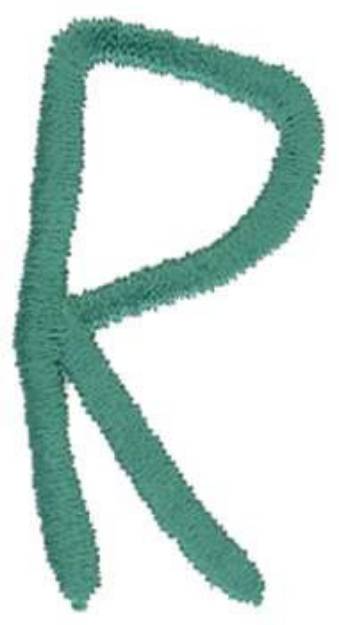 Picture of Handwritten R Machine Embroidery Design