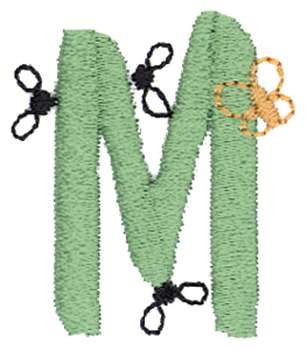Bugs M Machine Embroidery Design