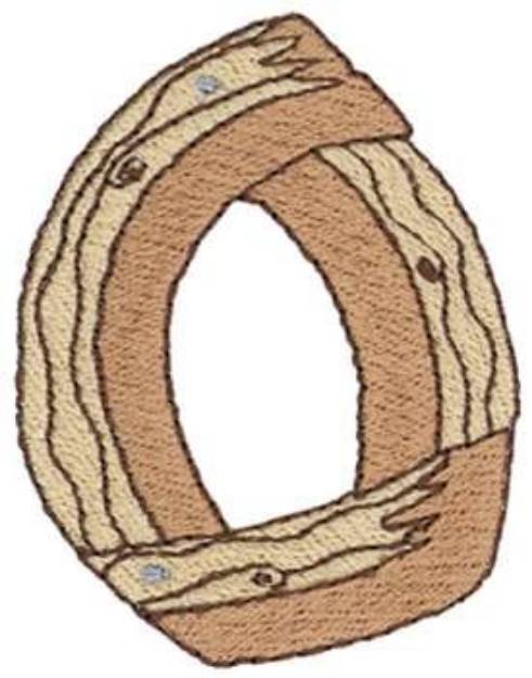 Picture of Wooden O Machine Embroidery Design