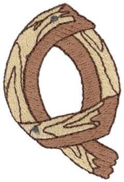 Picture of Wooden Q Machine Embroidery Design