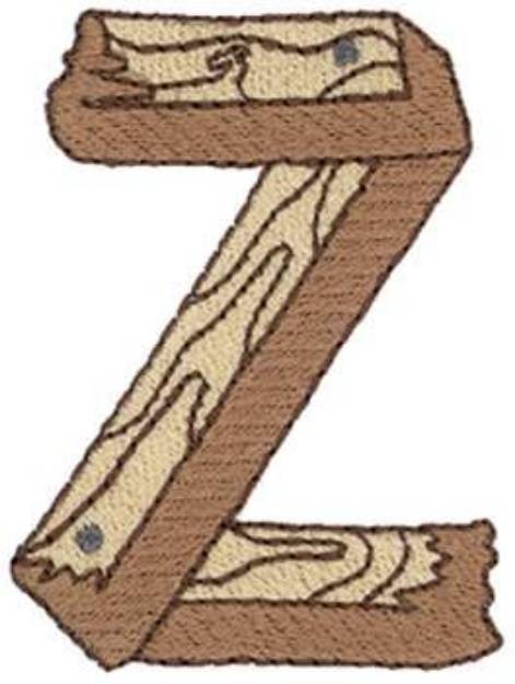 Picture of Wooden Z Machine Embroidery Design