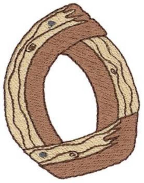 Picture of Wooden 0 Machine Embroidery Design