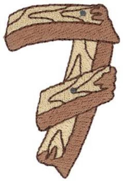 Picture of Wooden 7 Machine Embroidery Design