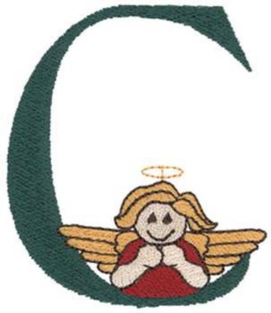 Picture of Angel C Machine Embroidery Design
