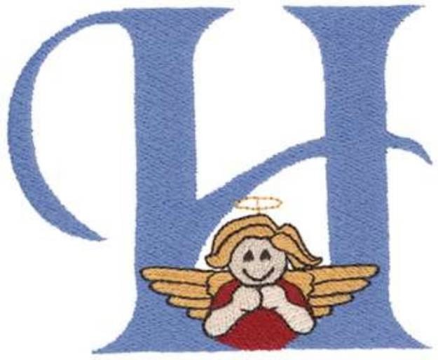 Picture of Angel H Machine Embroidery Design