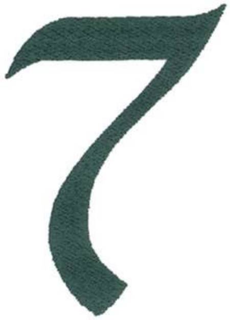 Picture of Number 7 Machine Embroidery Design