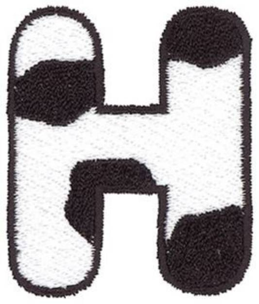 Picture of Cow H Machine Embroidery Design