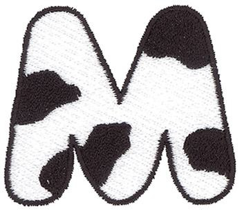 Cow M Machine Embroidery Design