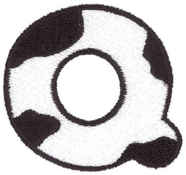 Picture of Cow Q Machine Embroidery Design