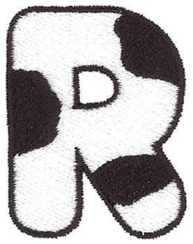 Cow R Machine Embroidery Design