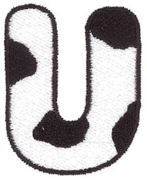 Picture of Cow U Machine Embroidery Design