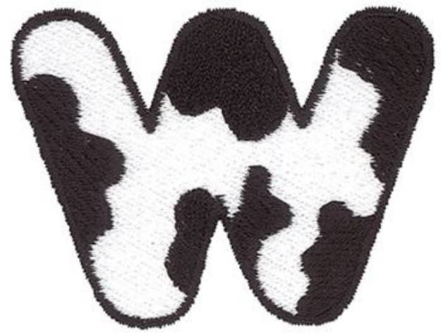 Picture of Cow W Machine Embroidery Design